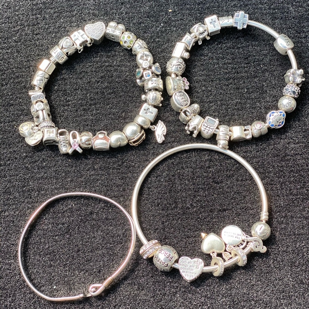 Pandora Bracelets and a Caribbean Hook Bracelet.